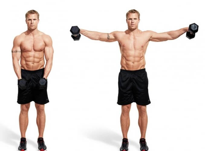 Barbell Front Lateral Raise
