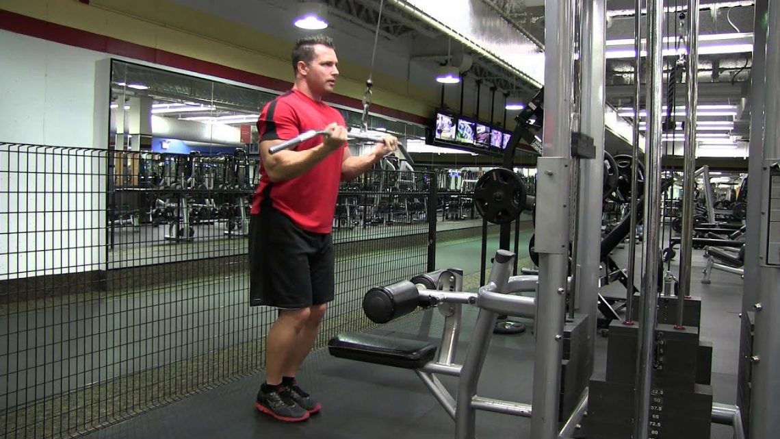 Straight Bar Raises Barbell Front Raise